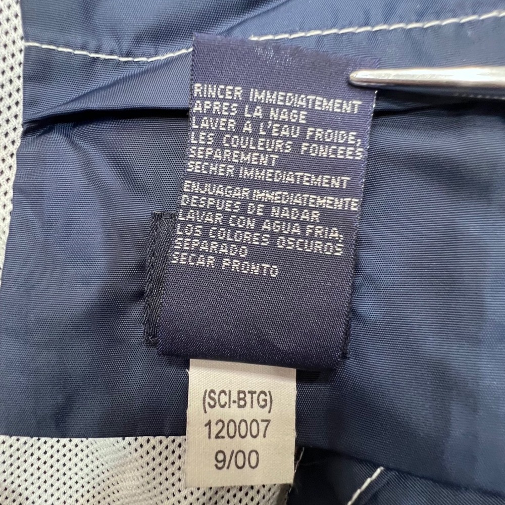 Tommy Hilfiger Mens Navy Blue Vintage Board Shorts Swim Trunks XL 9/00 Retro - Picture 5 of 14